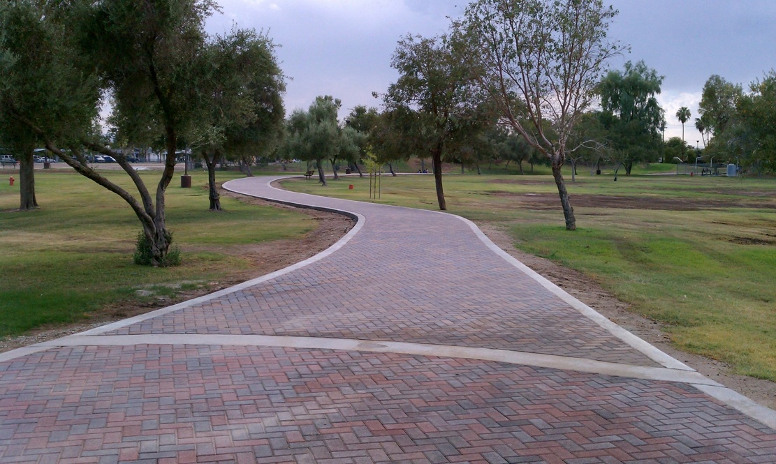 Bucklin Park Paving Stone Pathway Improvements (El Centro, Ca)